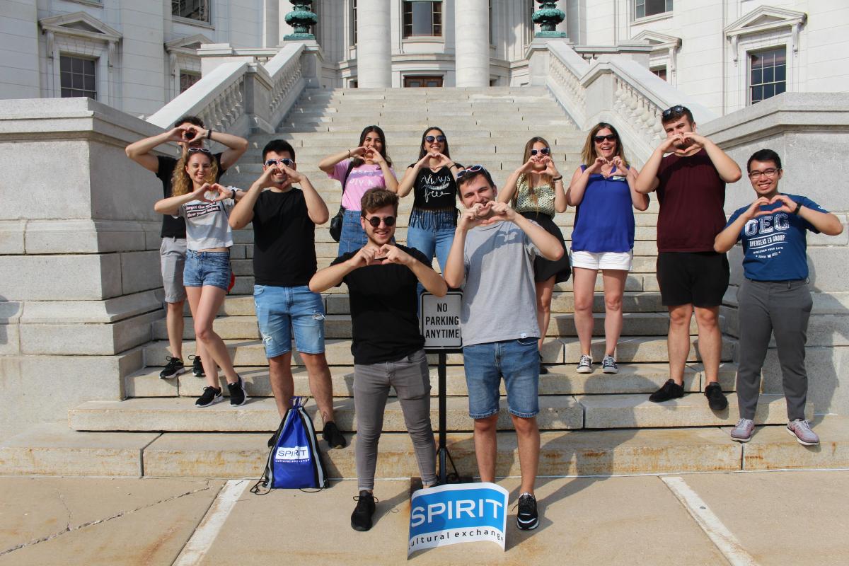 Spirit Participants at the Madison Capitol Building