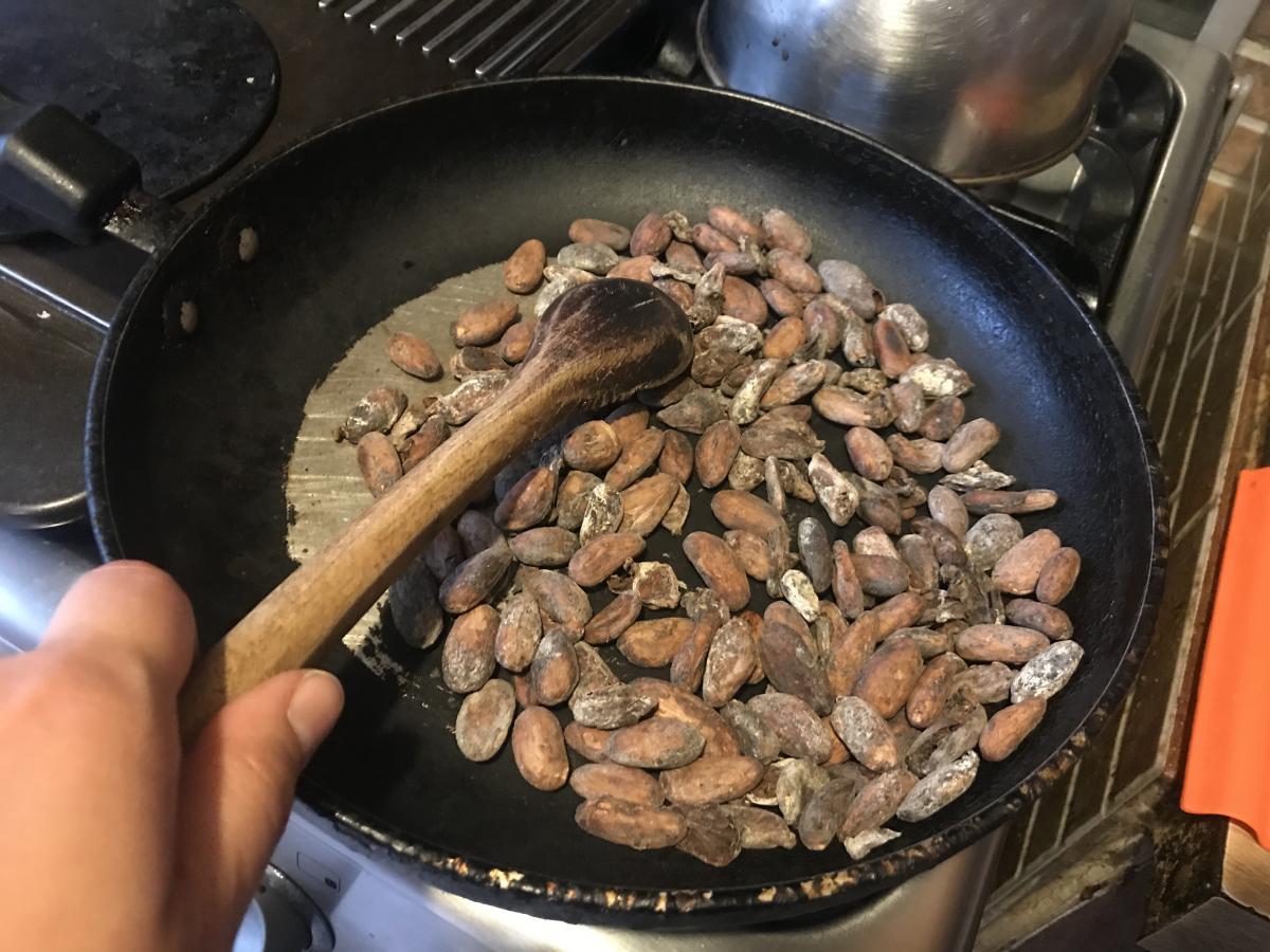 Roasting the Cacao