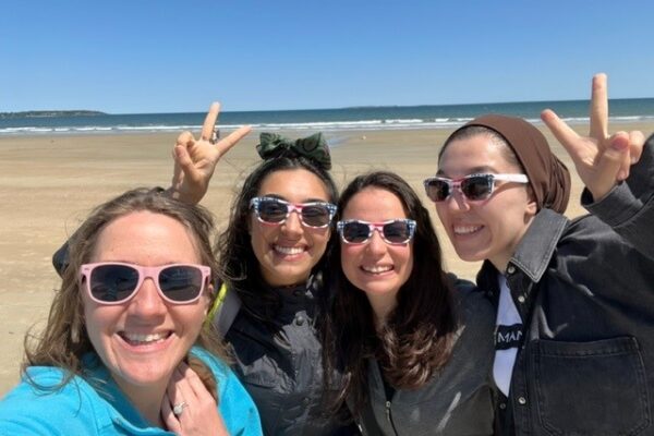 Colleen with Participants in Old Orchard Beach