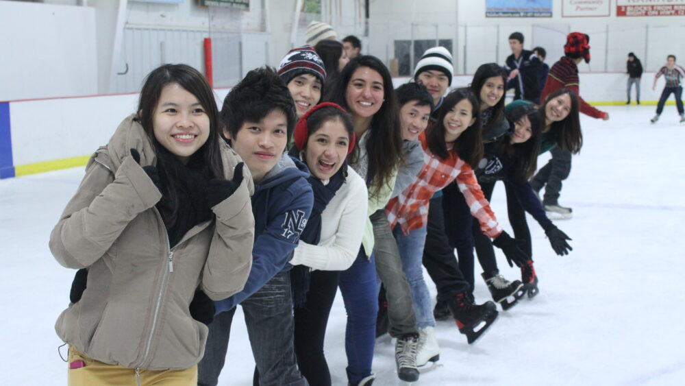 Spirit Participants Ice Skating