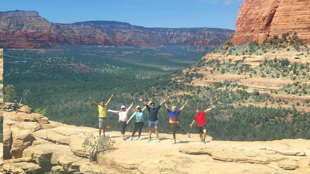 Spirit participants go hiking in Arizona