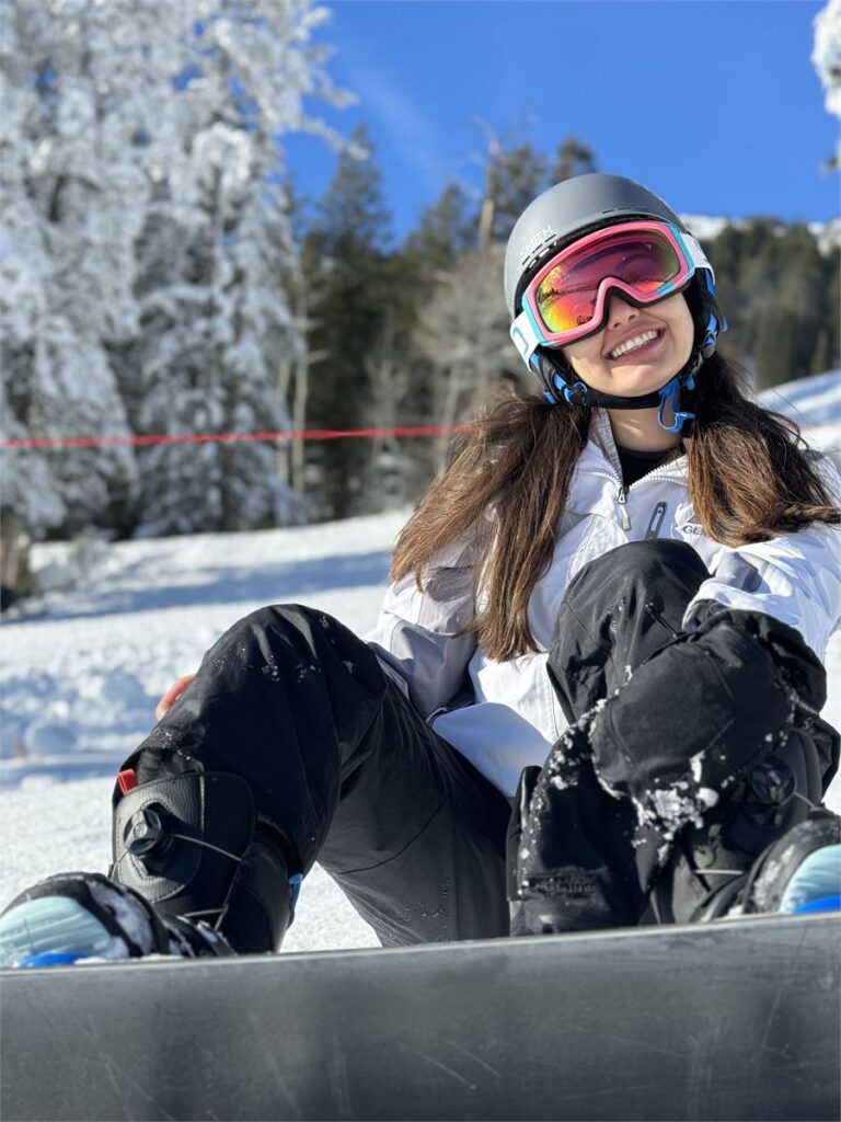 Snowboarding on New Year's Day