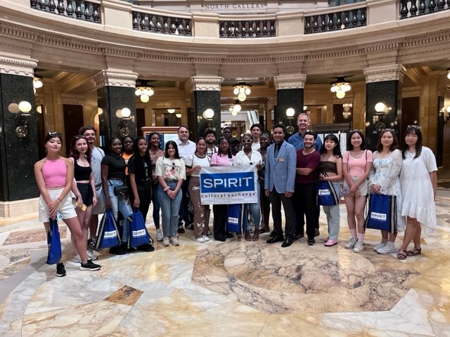 Group picture in Wisconsin State Capitol