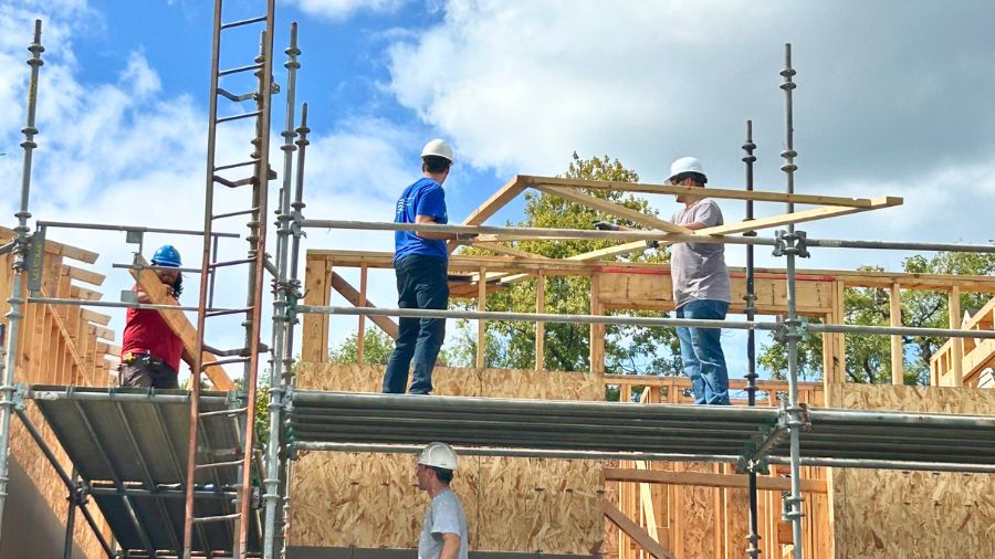Spirit Cultural Exchange at Habitat for Humanity