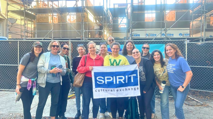 Spirit Cultural Exchange at Habitat for Humanity